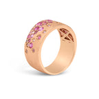Pink Sapphire & Ruby Confetti Signature Cigar Band