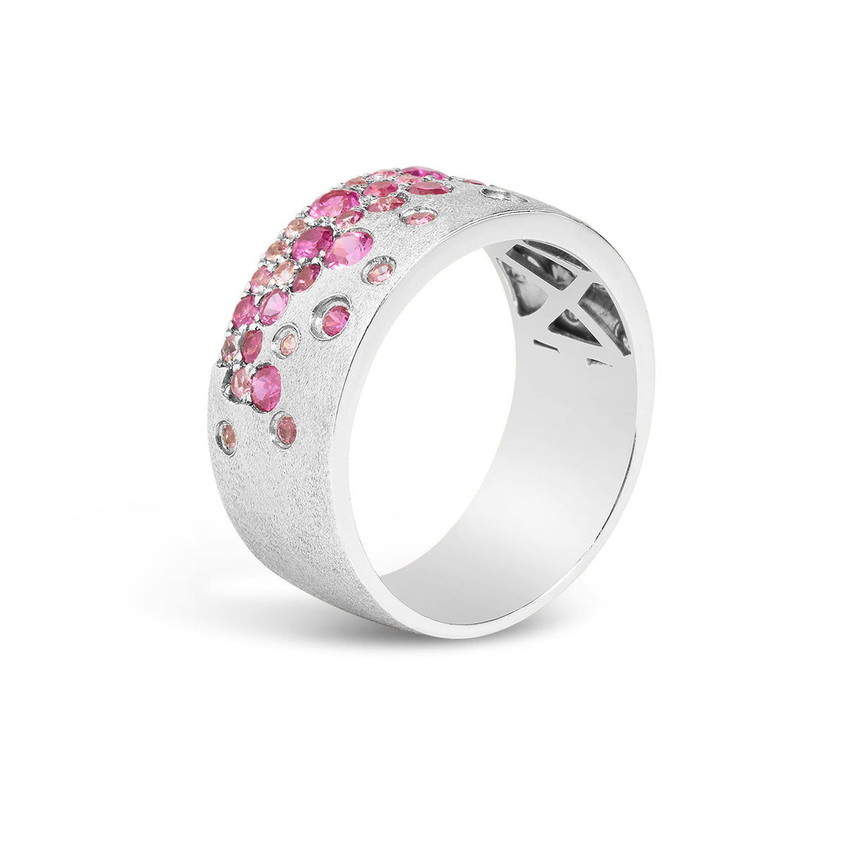 Pink Sapphire & Ruby Confetti Signature Cigar Band