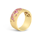 Pink Sapphire & Ruby Confetti Signature Cigar Band