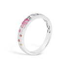 Rainbow Sapphire Confetti Stackable Band
