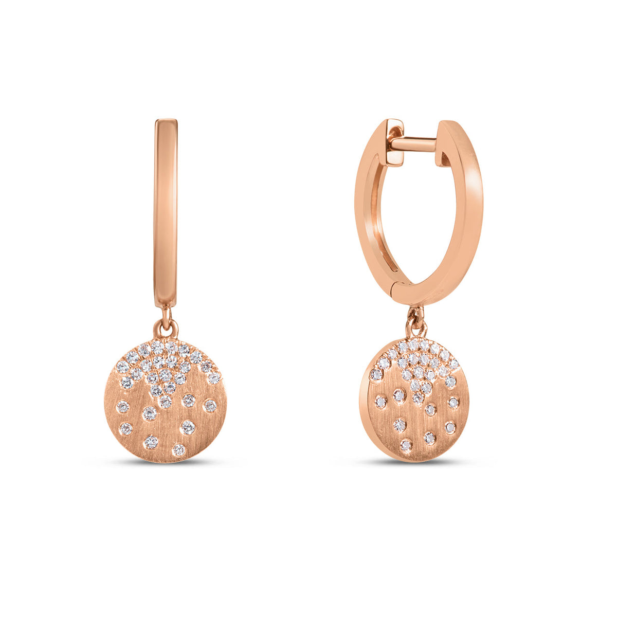 Diamond Petite Confetti Disc Dangle Earring