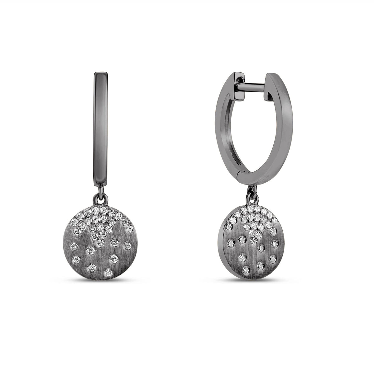 Diamond Petite Confetti Disc Dangle Earring