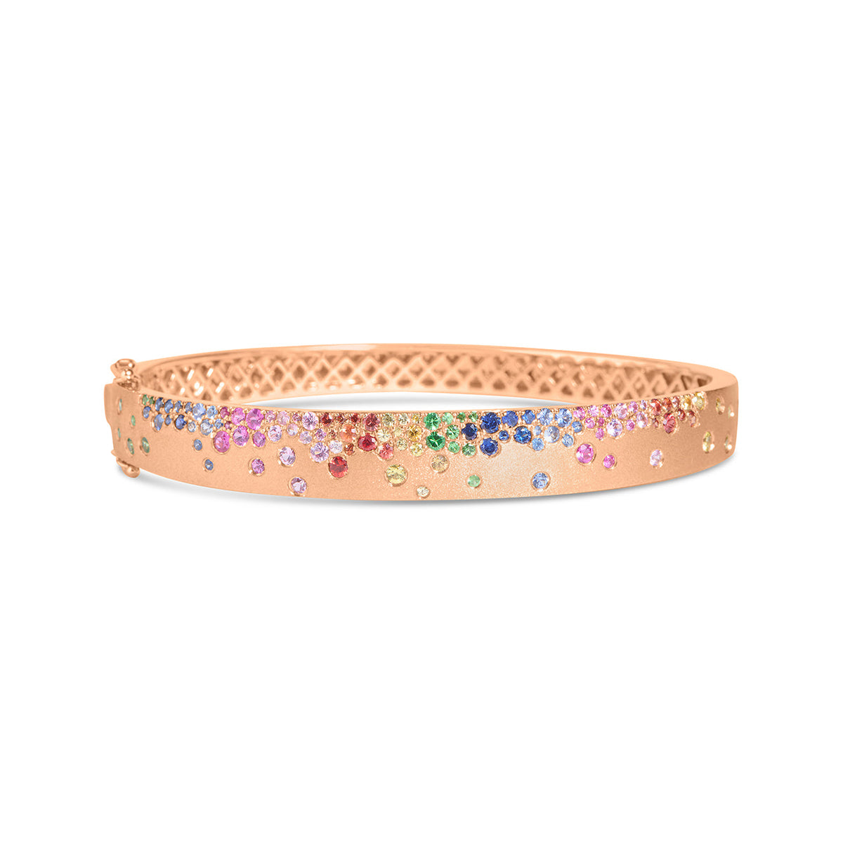 Rainbow Sapphire Confetti Signature Bangle