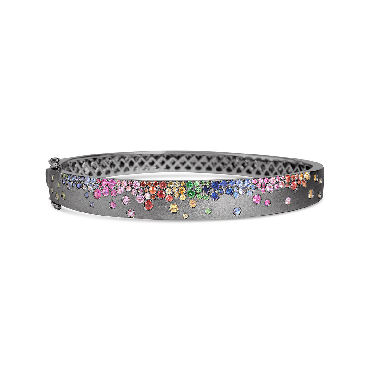 Rainbow Sapphire Confetti Signature Bangle