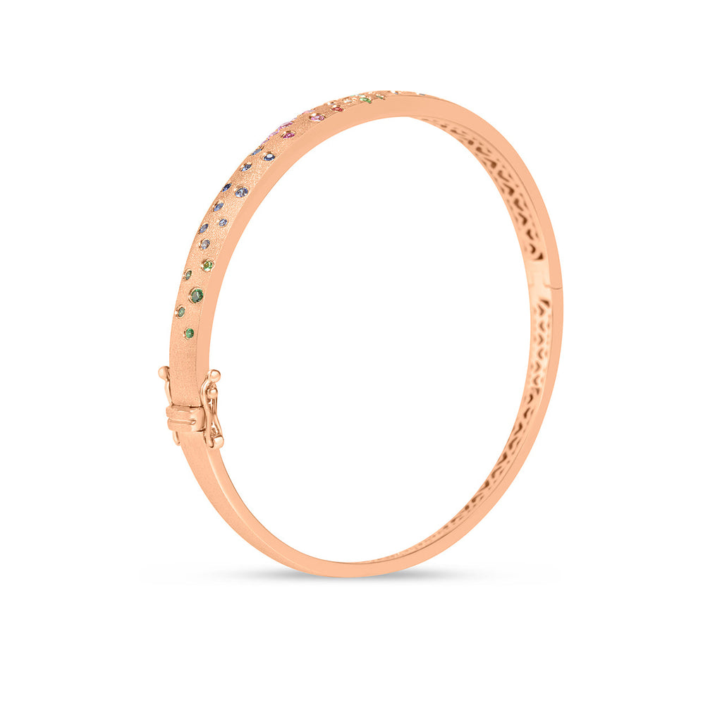 Rainbow Sapphire Confetti 5mm Bangle