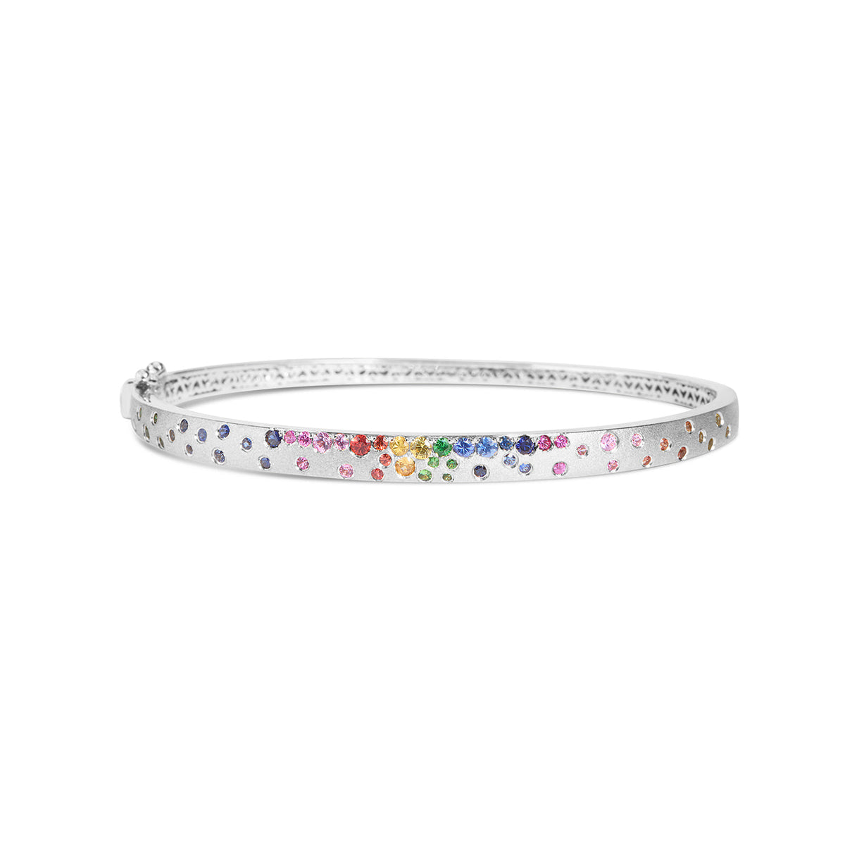 Rainbow Sapphire Confetti 5mm Bangle
