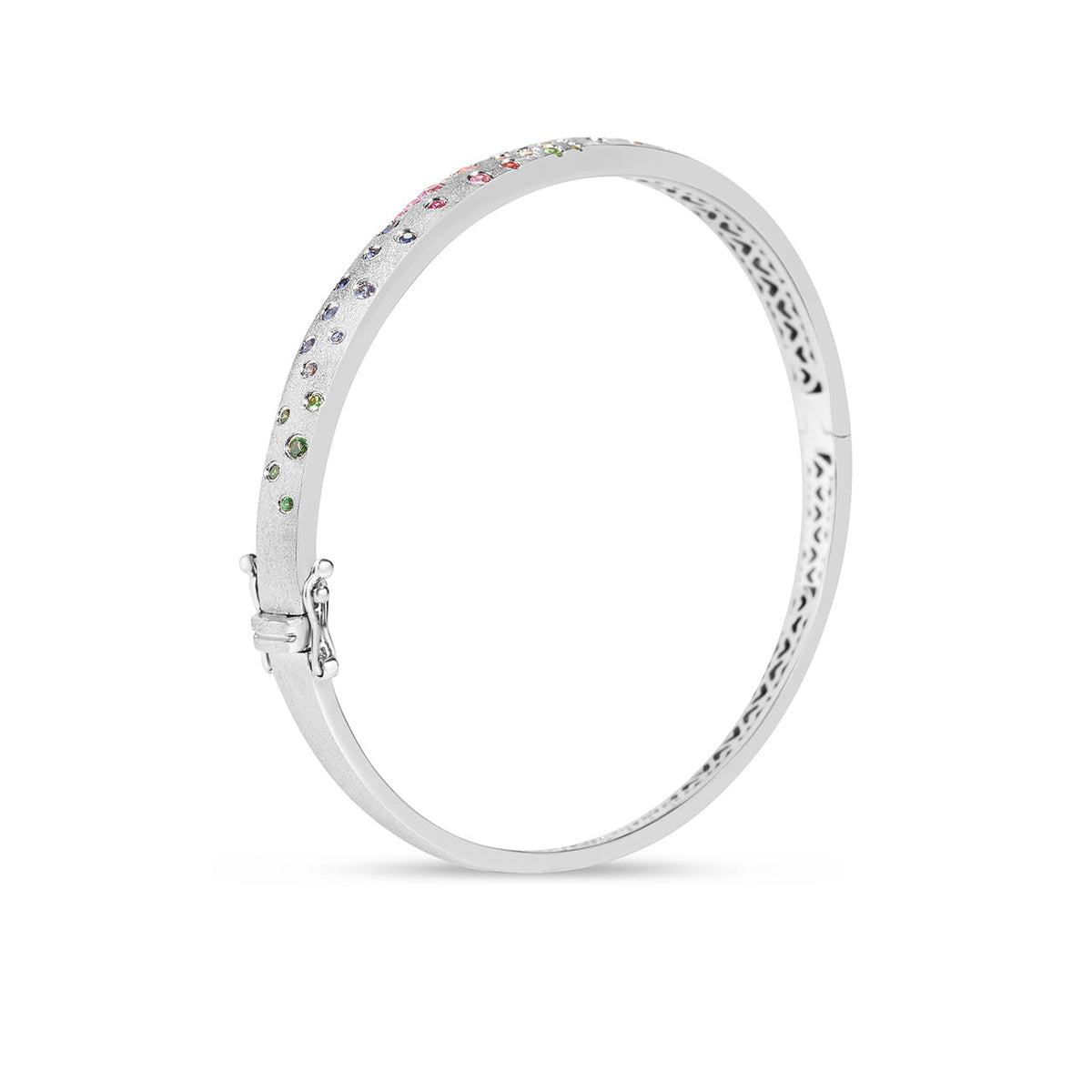Rainbow Sapphire Confetti 5mm Bangle