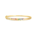 Rainbow Sapphire Confetti 5mm Bangle