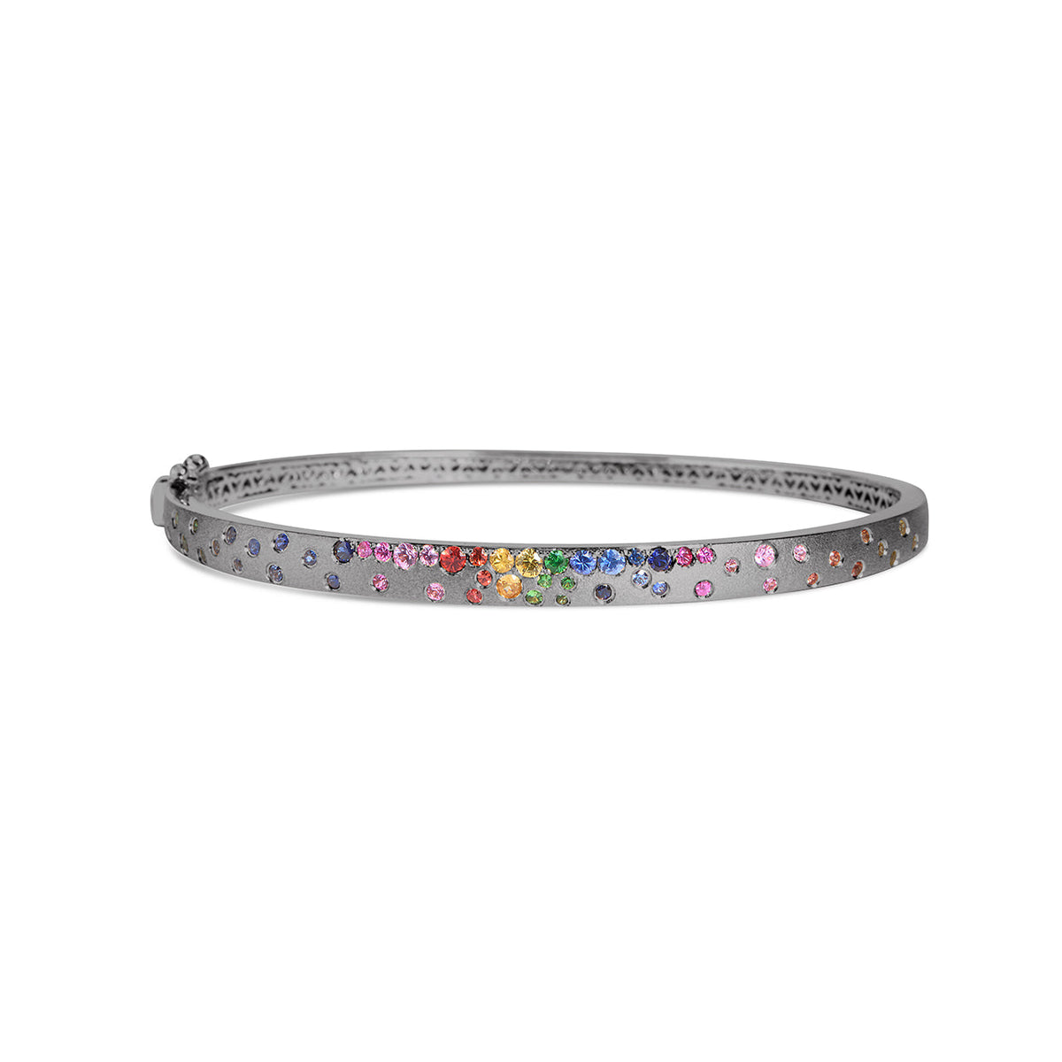 Rainbow Sapphire Confetti 5mm Bangle