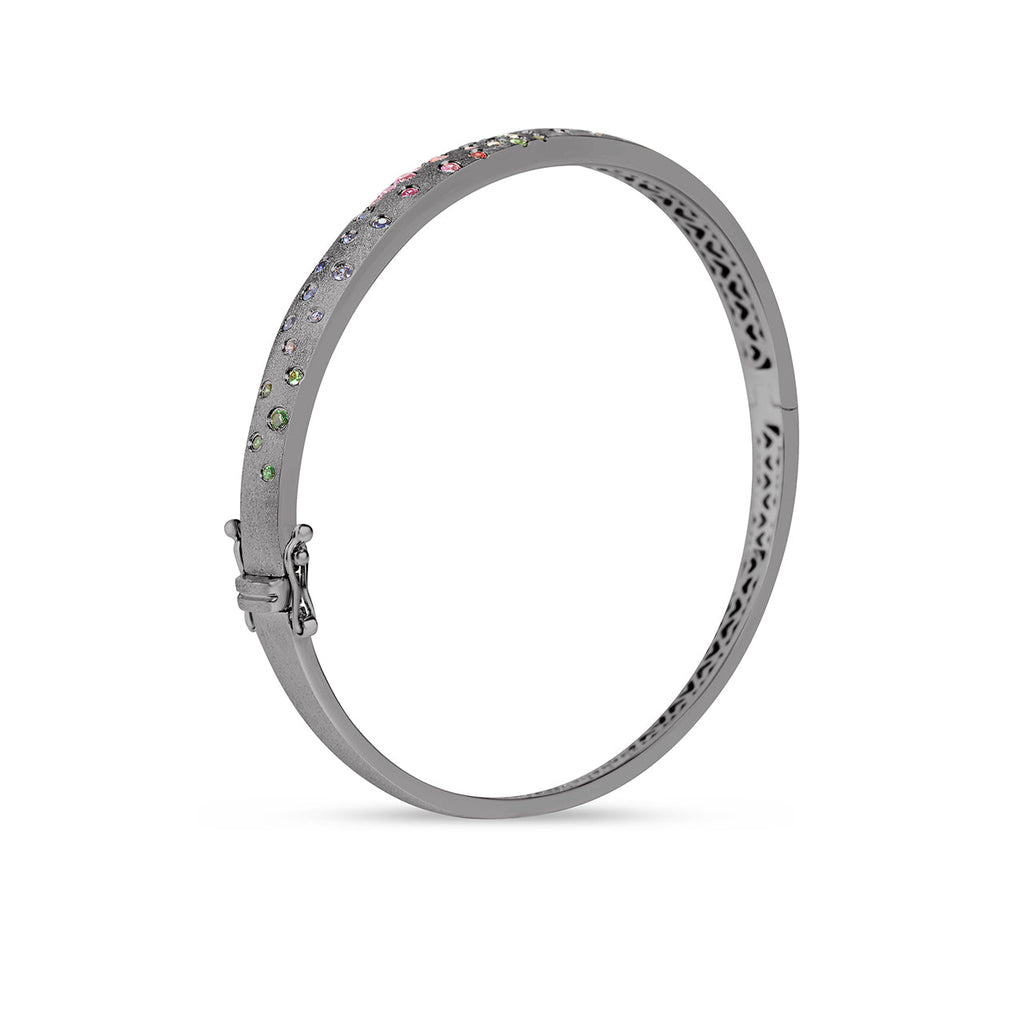 Rainbow Sapphire Confetti 5mm Bangle