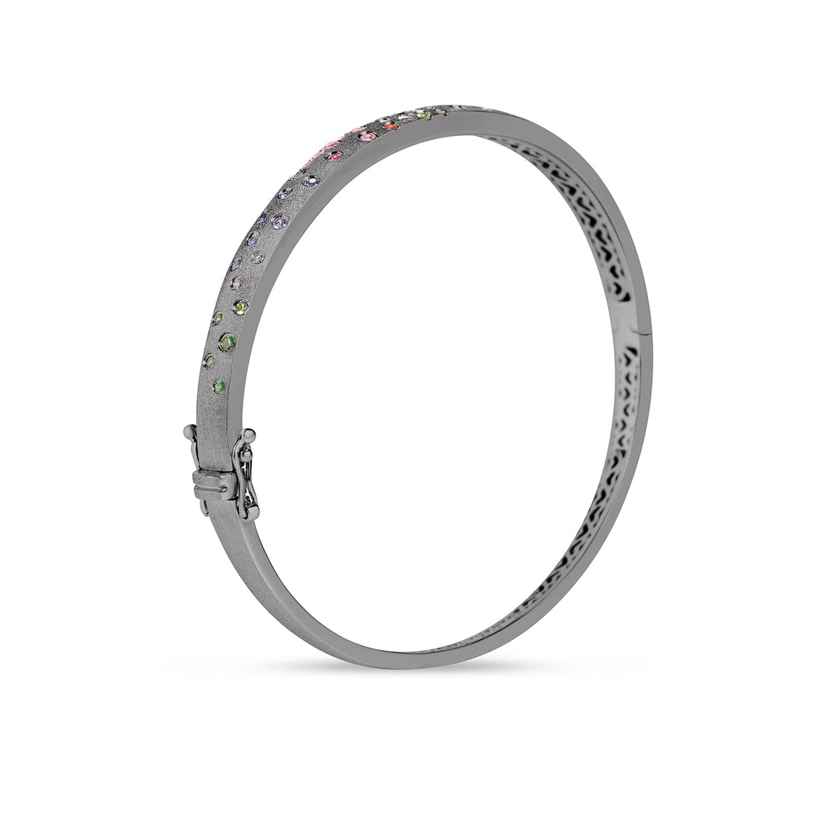 Rainbow Sapphire Confetti 5mm Bangle