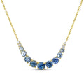 Montana Sapphire & Diamond Ombre Necklace