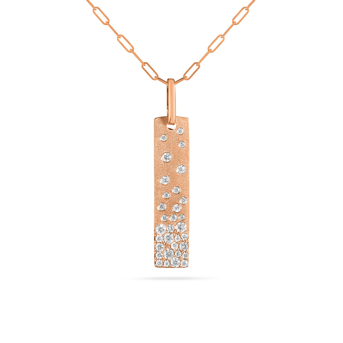 Diamond Confetti Vertical Bar Necklace