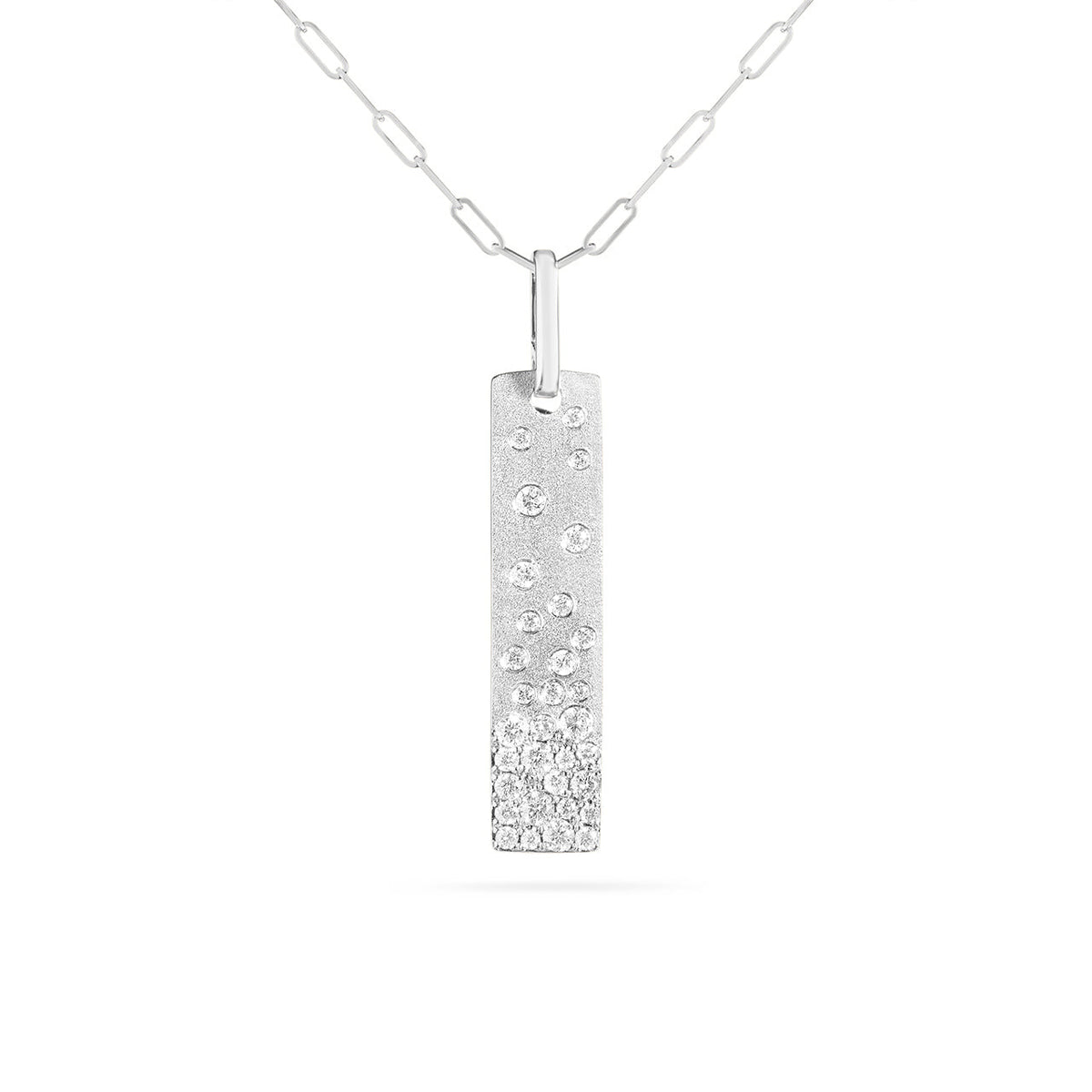 Diamond Confetti Vertical Bar Necklace