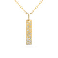 Diamond Confetti Vertical Bar Necklace