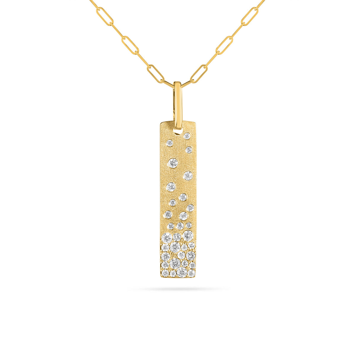 Diamond Confetti Vertical Bar Necklace
