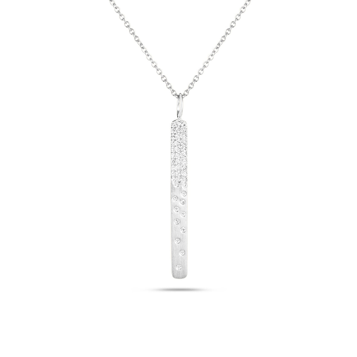Diamond Petite Confetti Bar Necklace