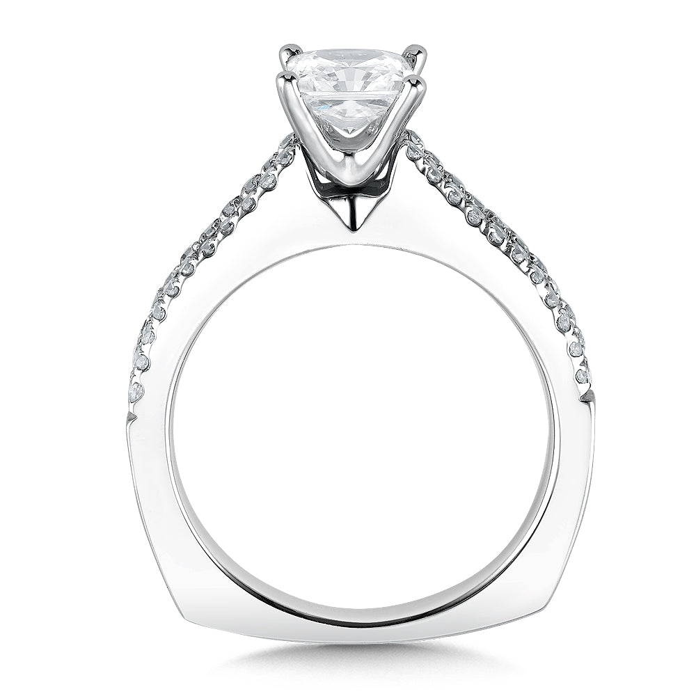 Split Shank Style Engagement Ring — R034W