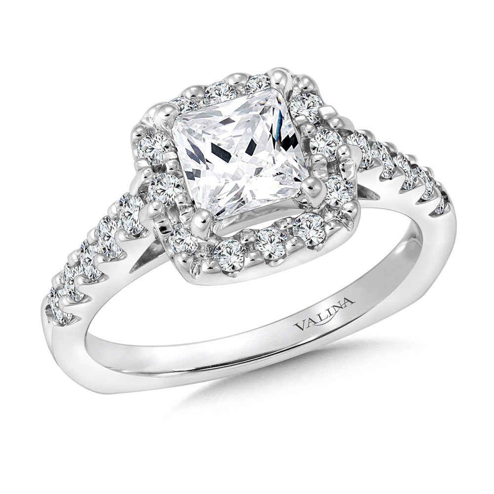 Halo Engagement Ring — R083W