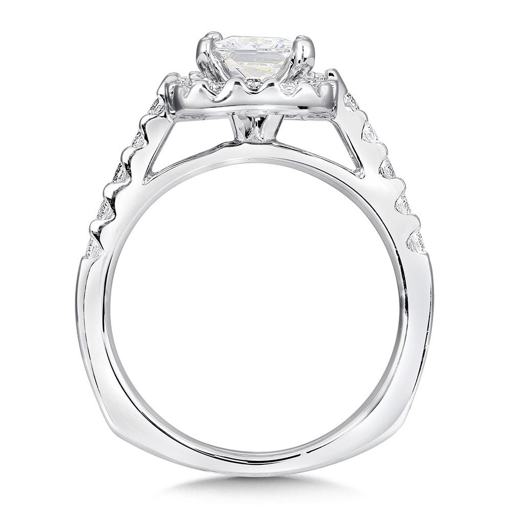 Halo Engagement Ring — R083W