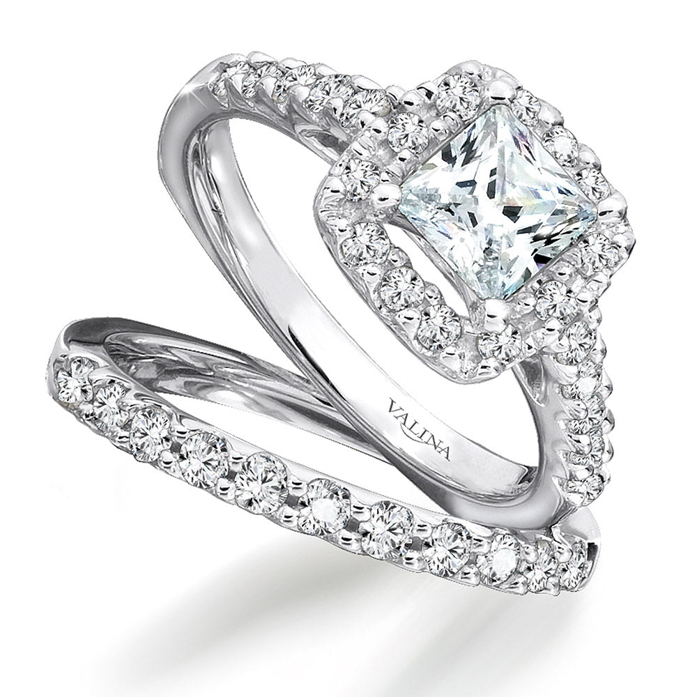 Halo Engagement Ring — R083W