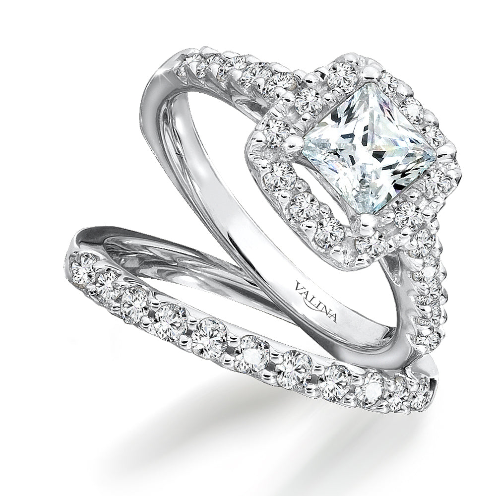 Halo Engagement Ring — R083W