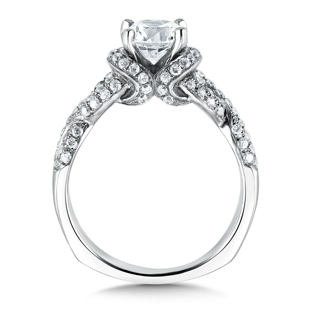 Spiral Style Engagement Ring — R090W