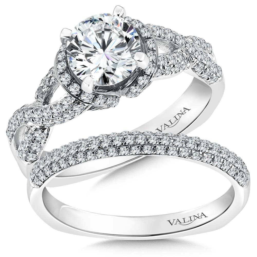 Spiral Style Engagement Ring — R090W