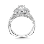 Halo Engagement Ring — R1001W
