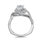 Halo Engagement Ring — R1007W