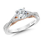Split Shank Style Engagement Ring — R1009WP
