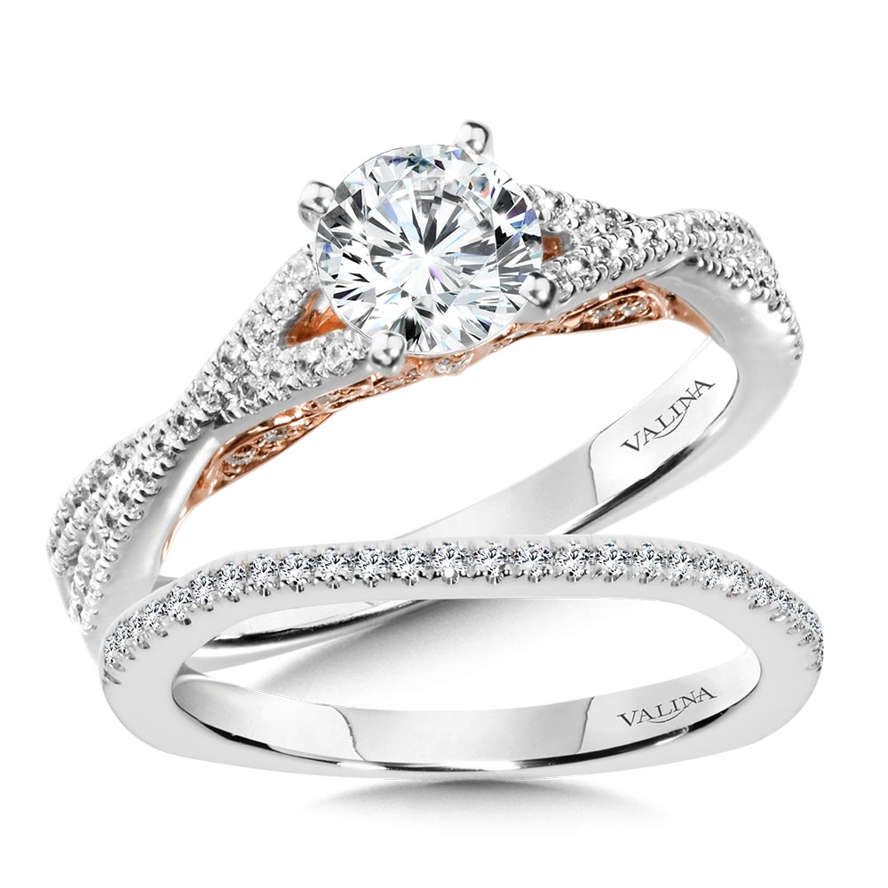 Split Shank Style Engagement Ring — R1009WP