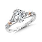 Halo Style Engagement Ring — R1010WP