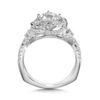 Halo Style Diamond Engagement Ring — R1011W