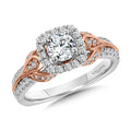 Diamond Halo Engagement Ring — R1012WP