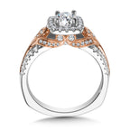 Diamond Halo Engagement Ring — R1012WP