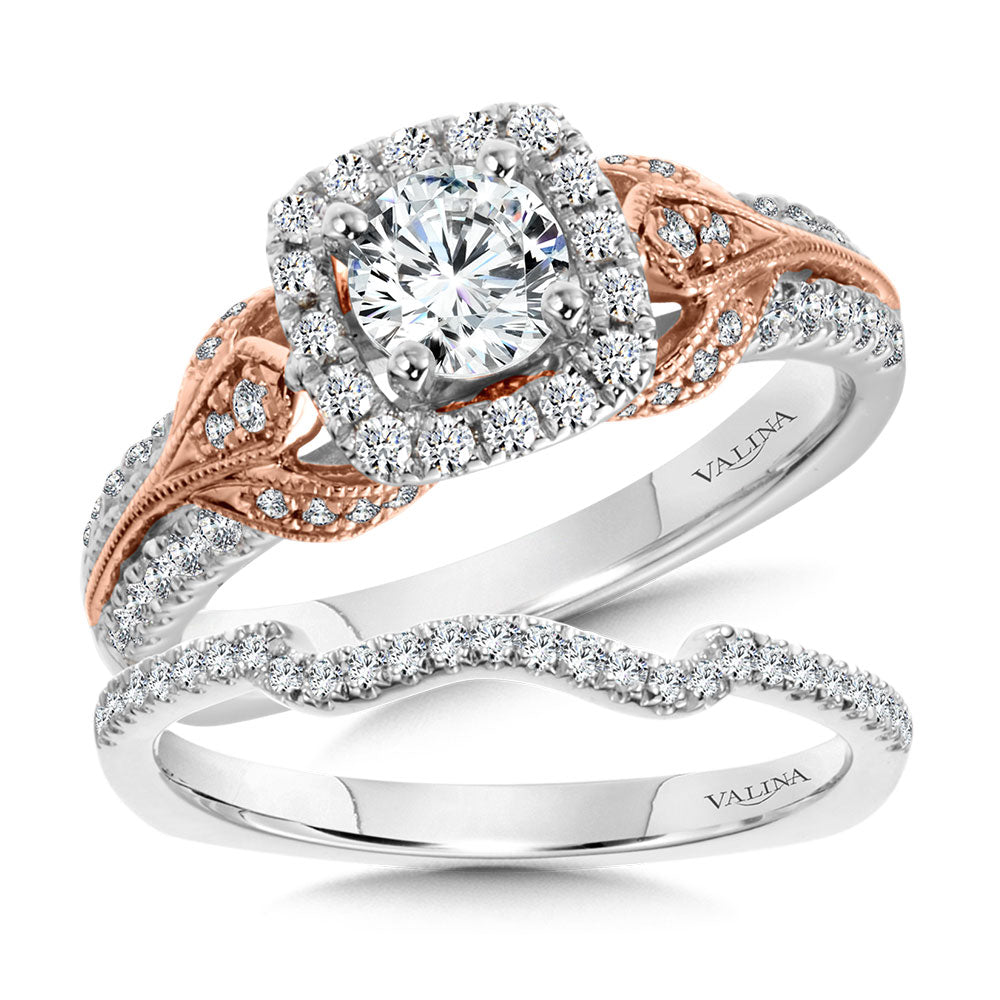 Diamond Halo Engagement Ring — R1012WP