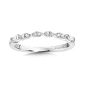 Vintage Bezeled Diamond Wedding Band — R1014BW