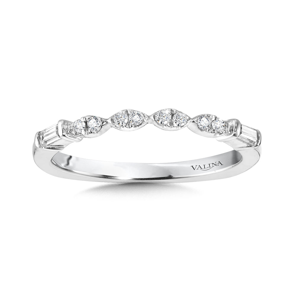 Vintage Bezeled Diamond Wedding Band — R1014BW