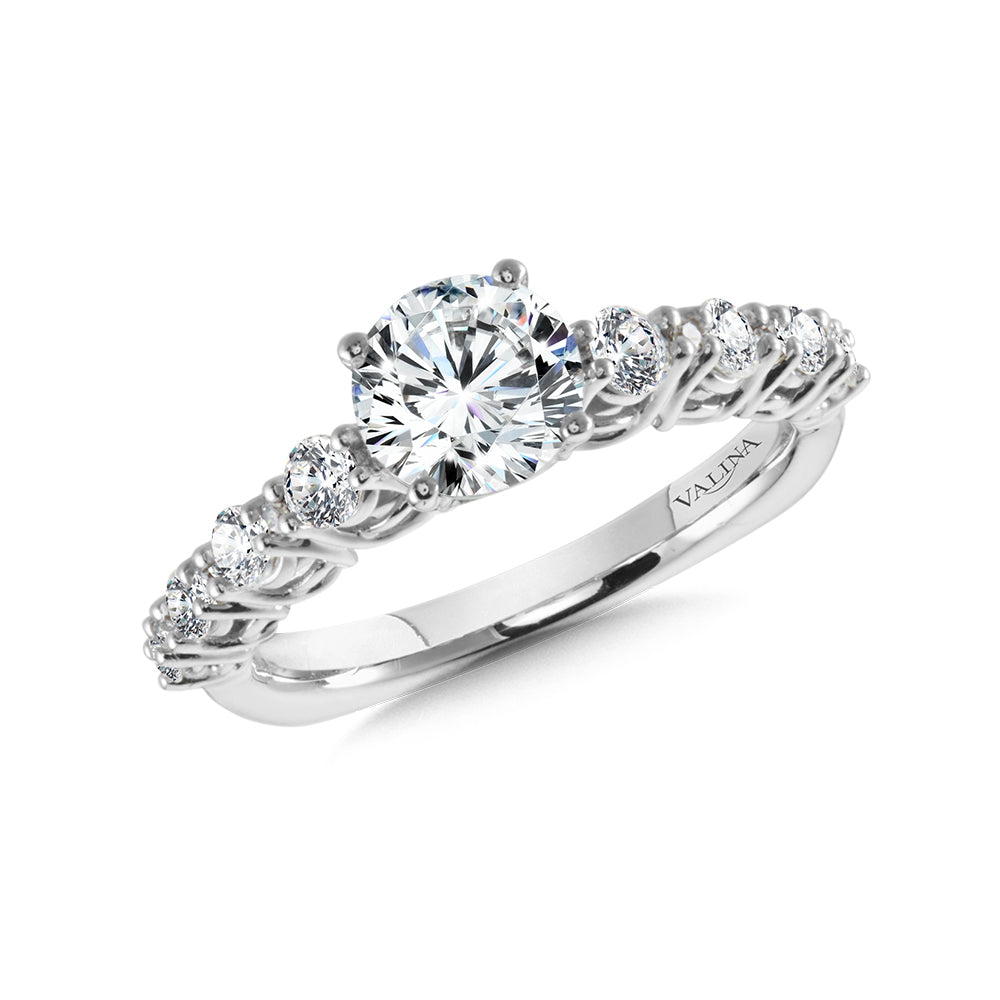 Round Diamond Engagement Ring — R1023W