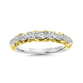 Decorative Layered Diamond Wedding Band — R1027BWY