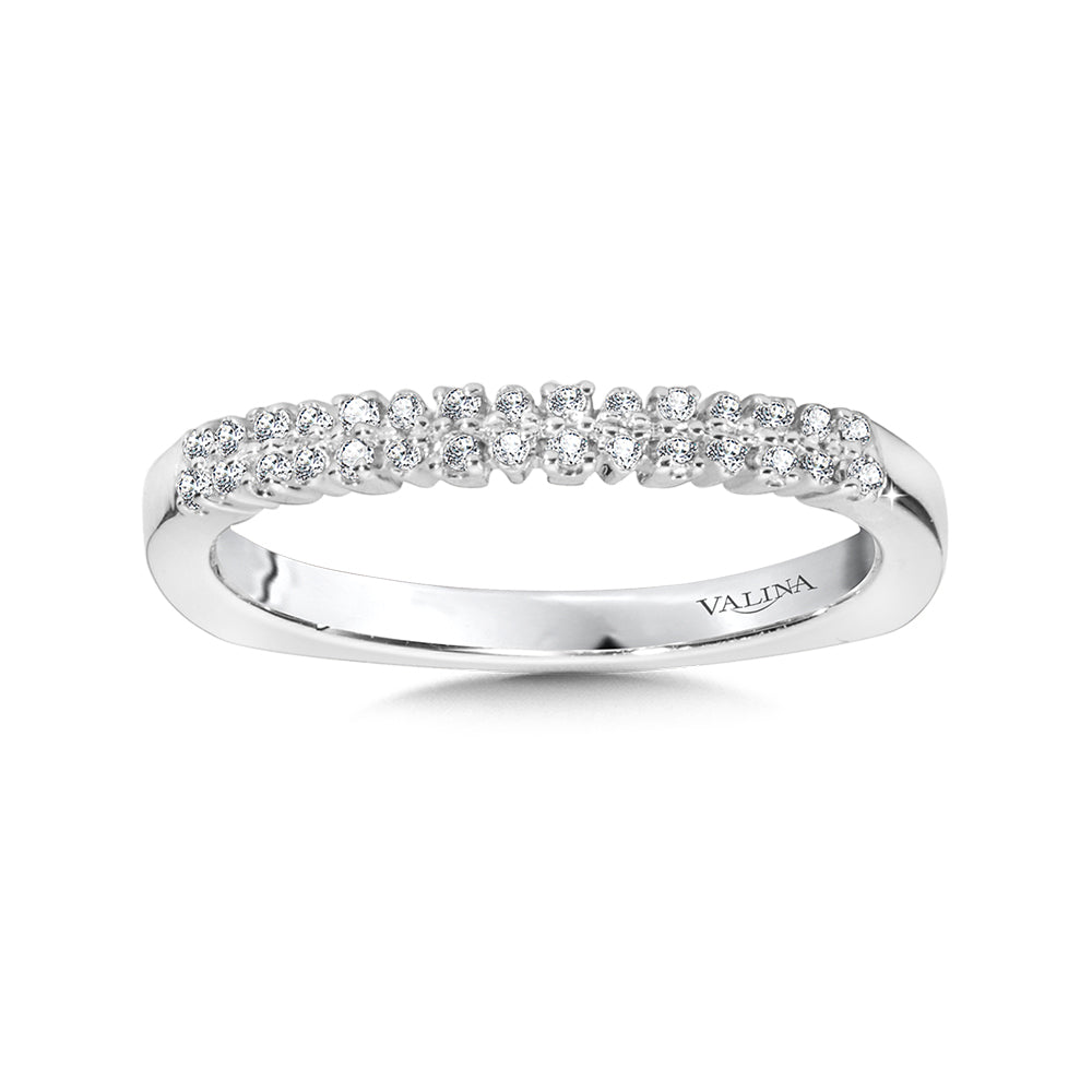 Double Diamond Wedding Band — R1034BW