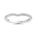 Curved Diamond Wedding Band — R1035BW