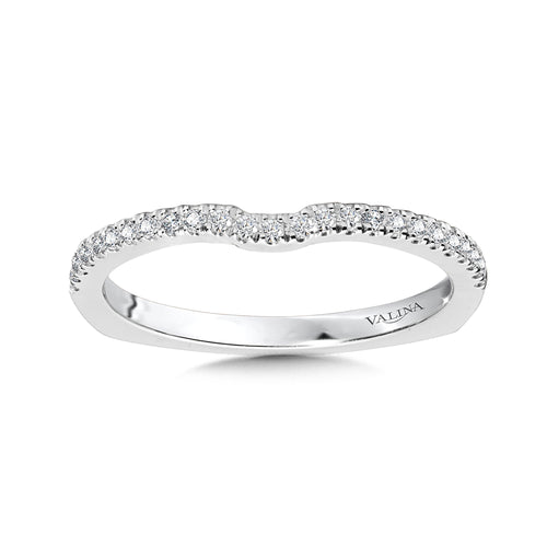 Curved Diamond Wedding Band — R1035BW