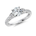 Winged Diamond Engagement Ring — R1035W