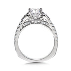 Winged Diamond Engagement Ring — R1035W