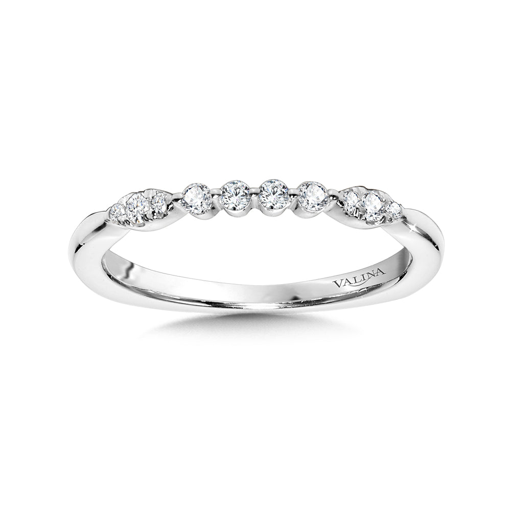Tapered Diamond Wedding Band — R1037BW