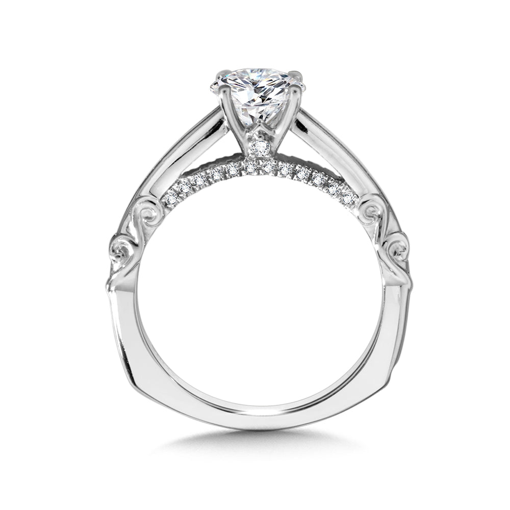 Diamond Solitaire Engagement Ring — R1040W