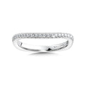 Curved Diamond Wedding Band — R1050BW