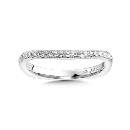 Curved Diamond Wedding Band — R1050BW
